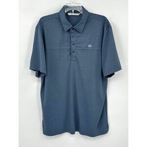 TRAVIS MATHEW short sleeve polo shirt business casual golf sports blue XL